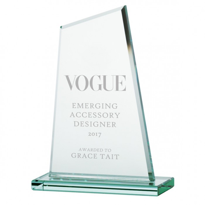 VANQUISH JADE GLASS AWARD - 150MM - AVAILABLE IN 3 SIZES
